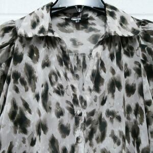 Asos‎ women's size 2 sheer animal print dress